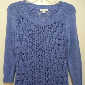 New York and company S knit shirt periwinkle blue